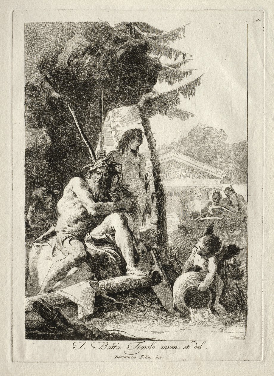 Elvefigurer av Giovanni Domenico Tiepolo