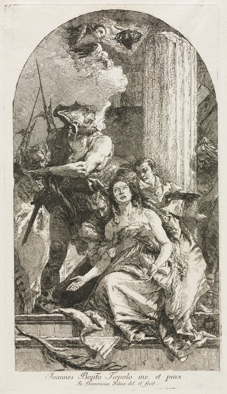 Martyrium av St. Agatha av Giovanni Domenico Tiepolo