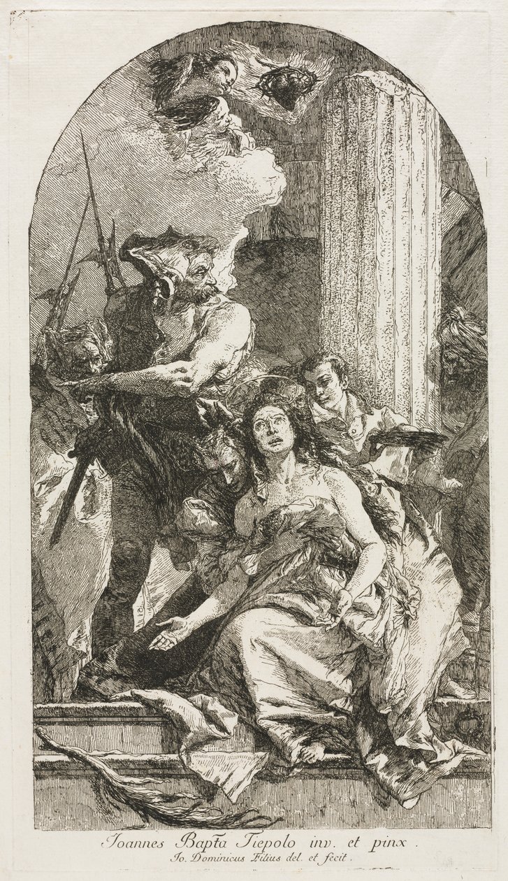 Martyrium av St. Agatha. av Giovanni Domenico Tiepolo