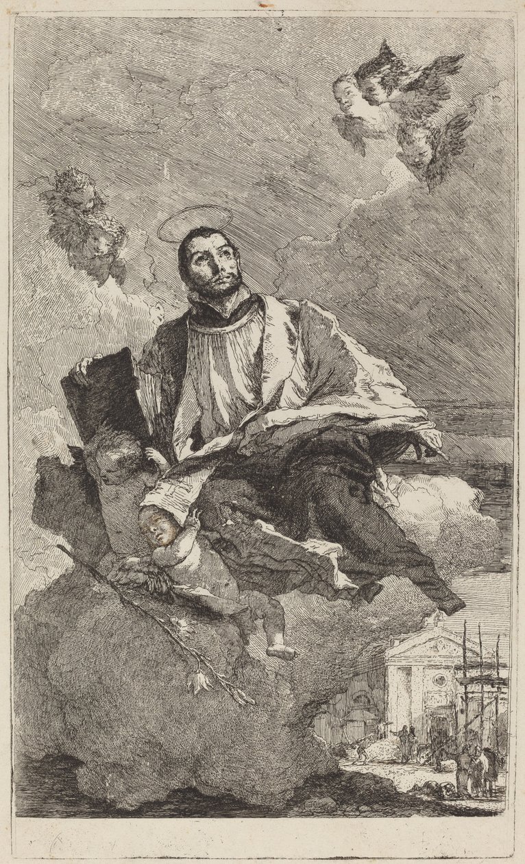 Saint Gaetano av Thiene av Giovanni Domenico Tiepolo