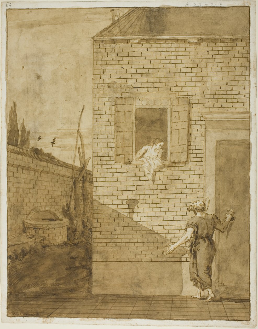 Sankt Peter og Rhoda av Giovanni Domenico Tiepolo
