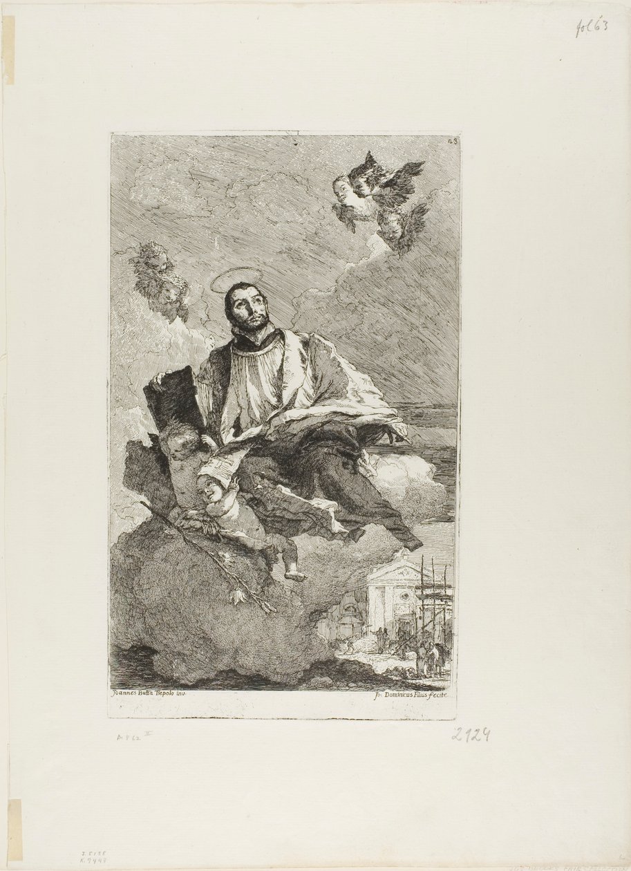 St. Gaetano av Thiene av Giovanni Domenico Tiepolo
