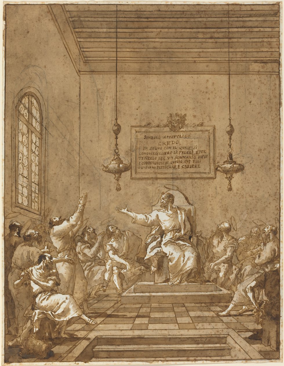 Den apostolske trosbekjennelse av Giovanni Domenico Tiepolo