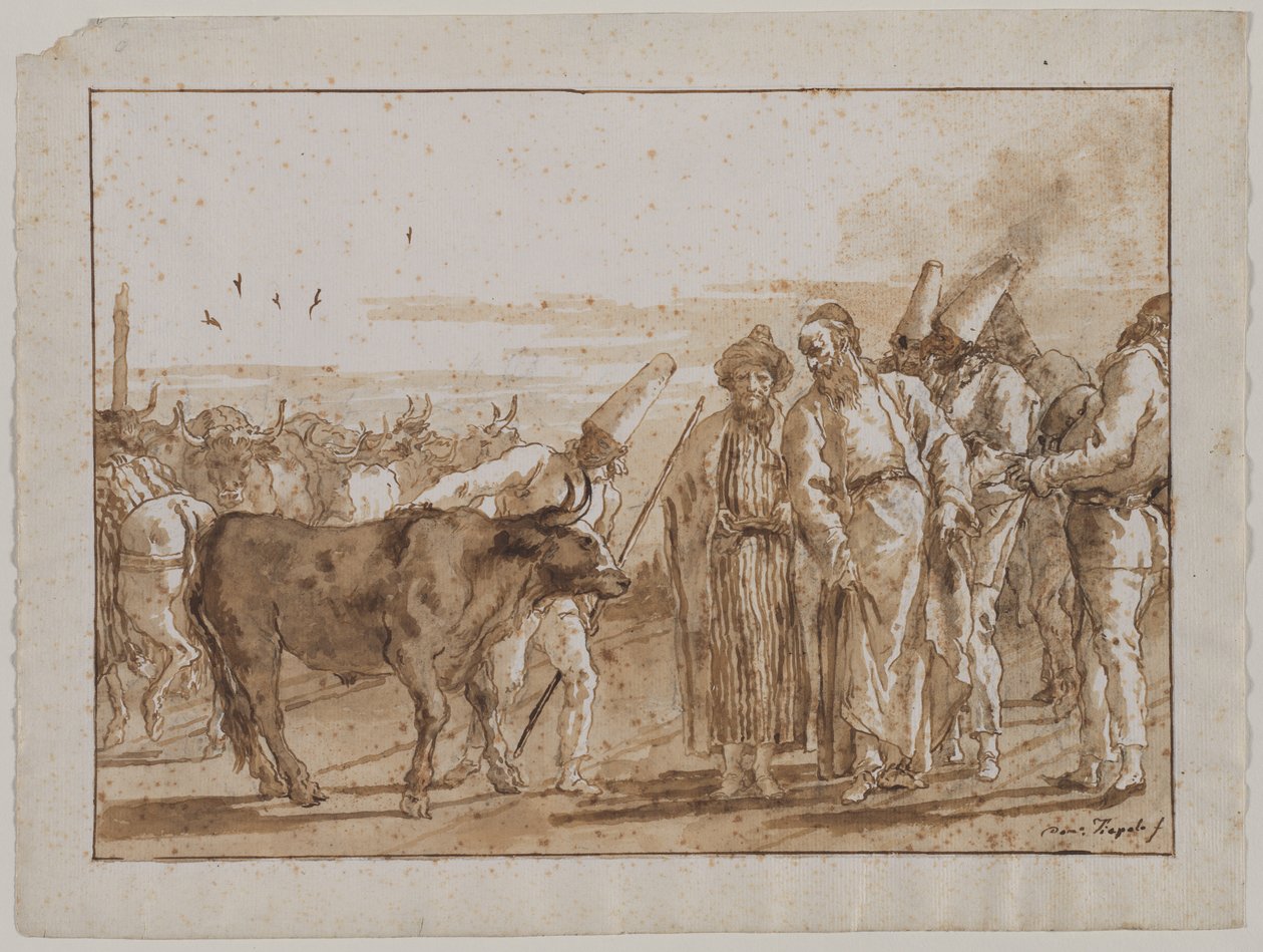 Storfeselgeren av Giovanni Domenico Tiepolo