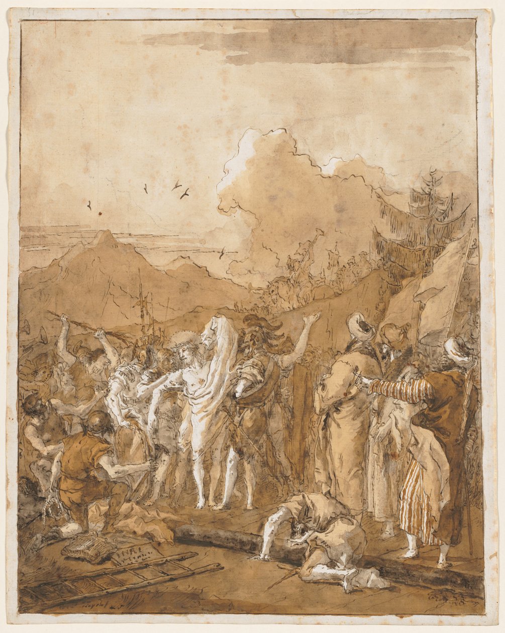 Kristi avkledning, ca. 1785-1790. av Giovanni Domenico Tiepolo
