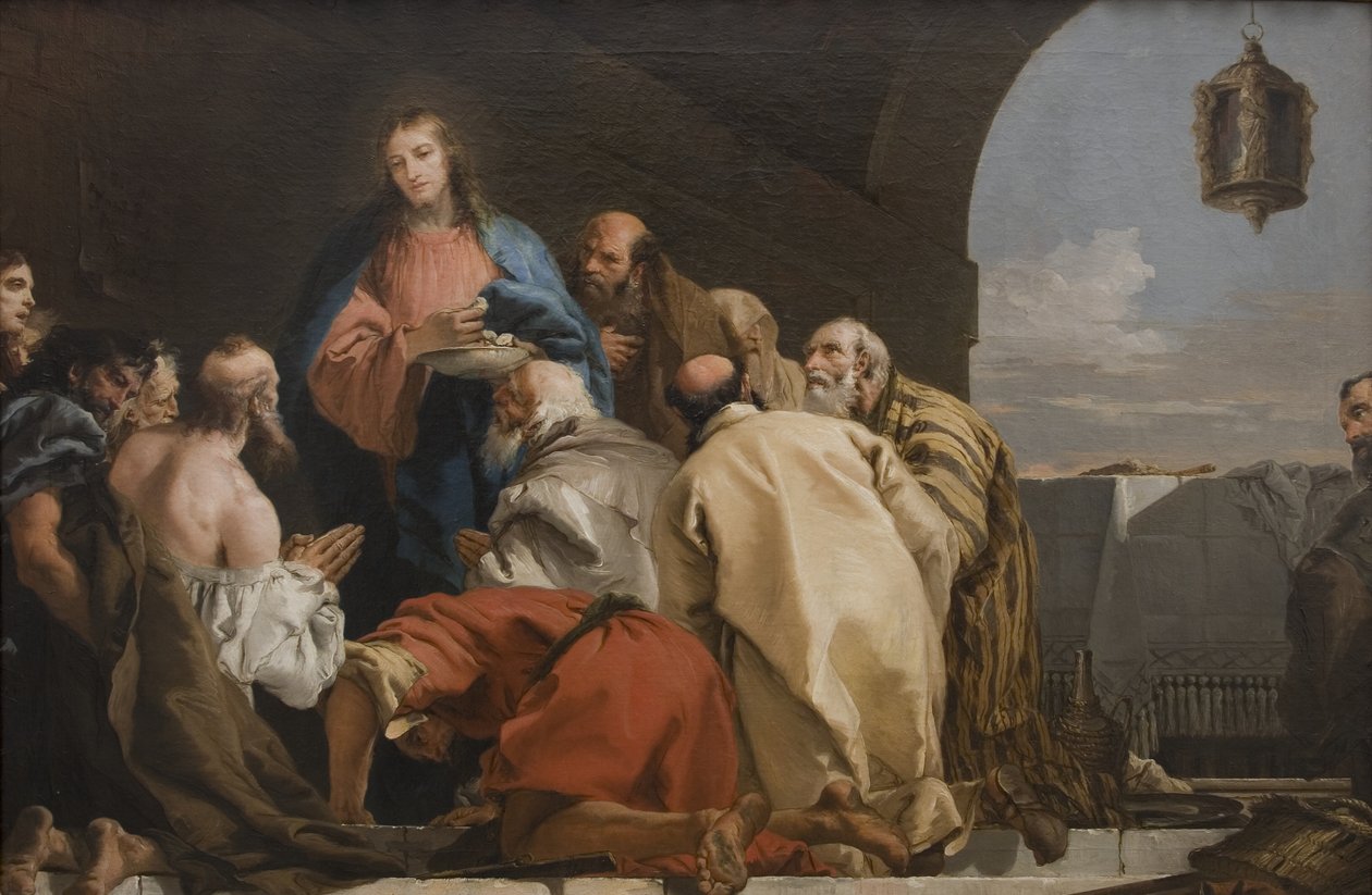 Eukaristiens institusjon av Giovanni Domenico Tiepolo