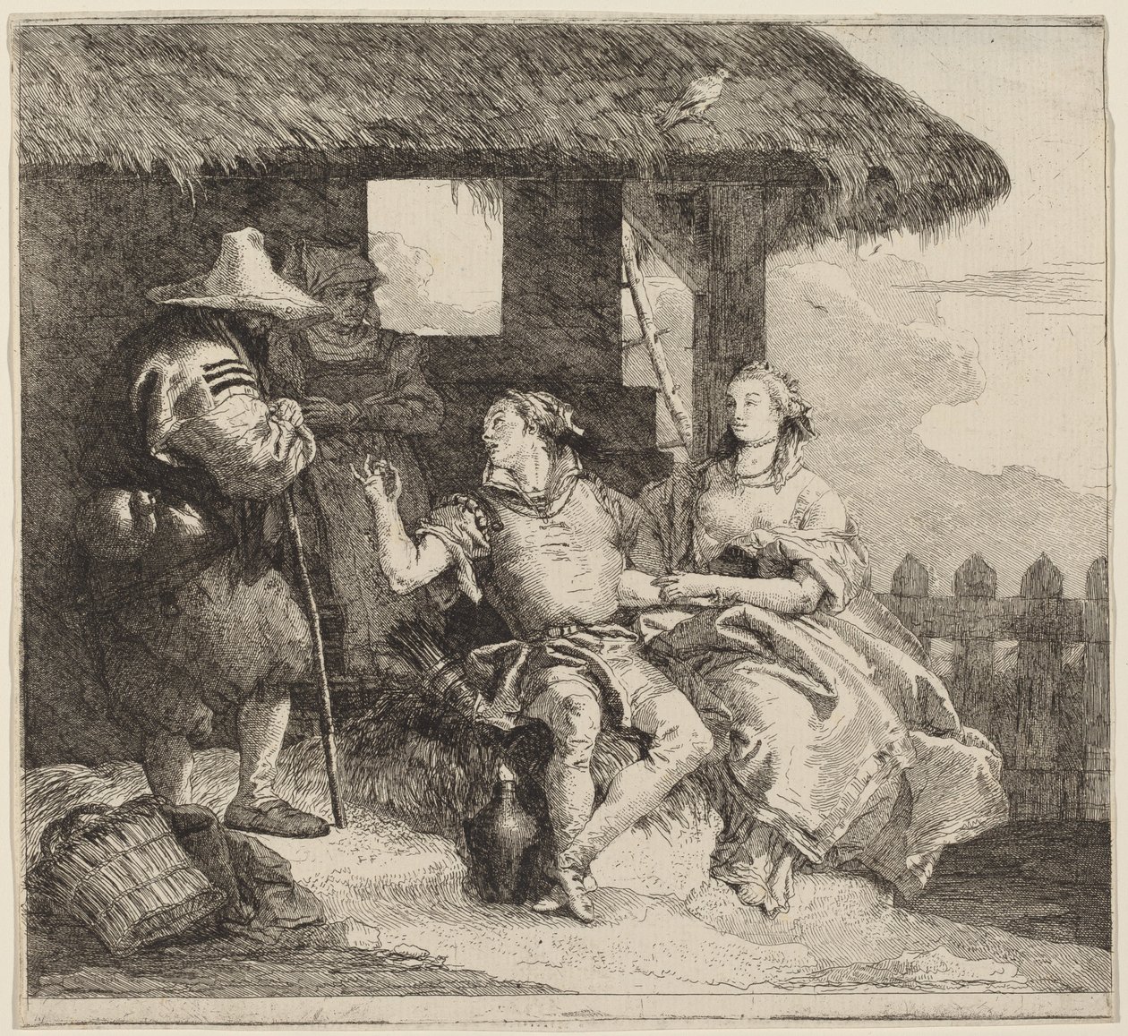 Ekteskapet til Angelica og Medoro av Giovanni Domenico Tiepolo