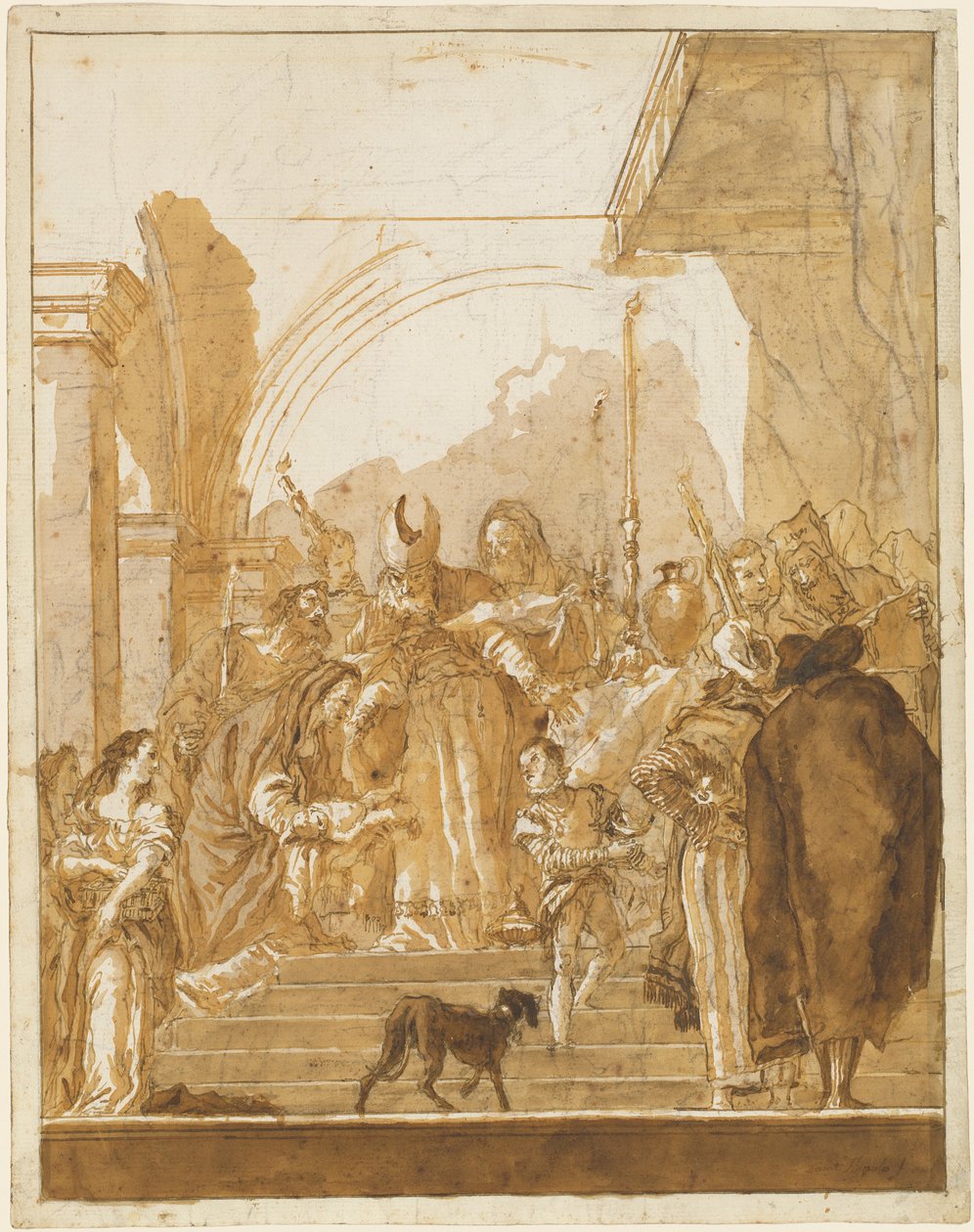 Die Darstellung im Tempel av Giovanni Domenico Tiepolo