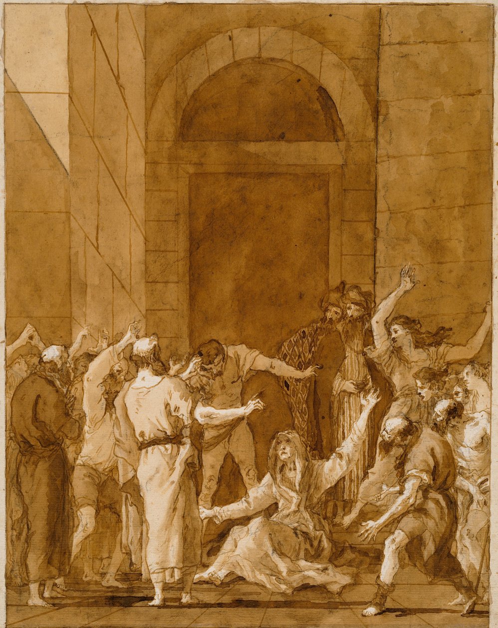 Tabitas oppvekkelse av Giovanni Domenico Tiepolo