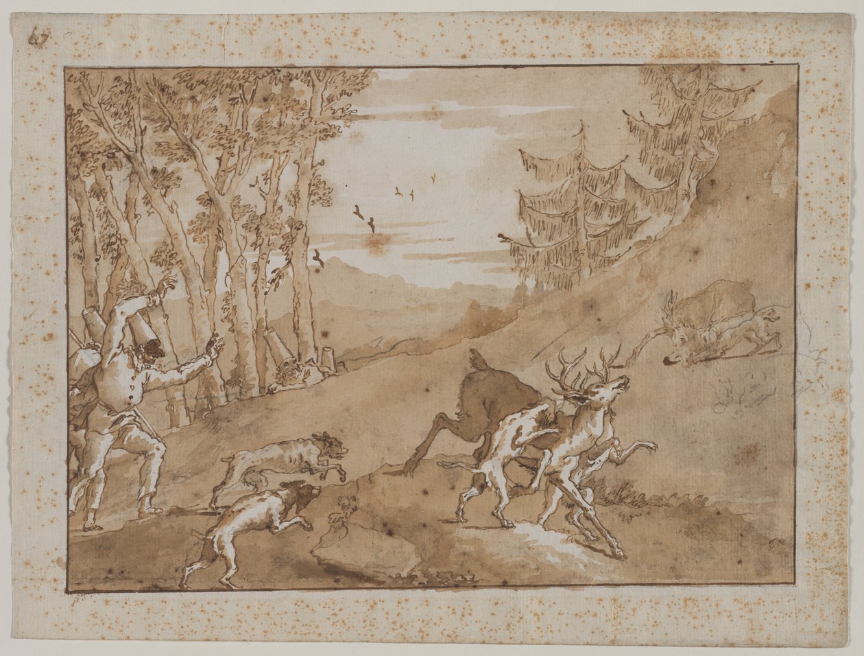 Hjortejakten av Giovanni Domenico Tiepolo
