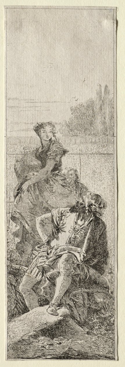 To bønder. av Giovanni Domenico Tiepolo