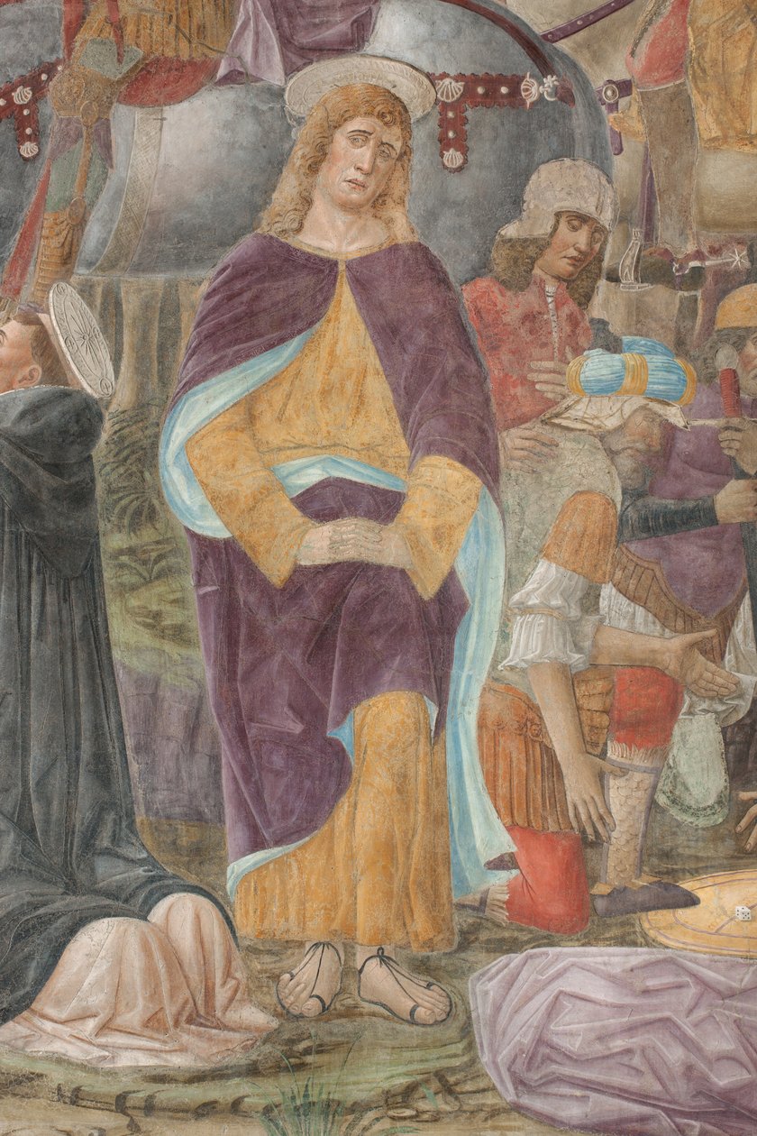 Milan, refektoriet til Cenacolo Vinciano, Donato Montorfano, Kristi korsfestelse av Giovanni Donato Montorfano