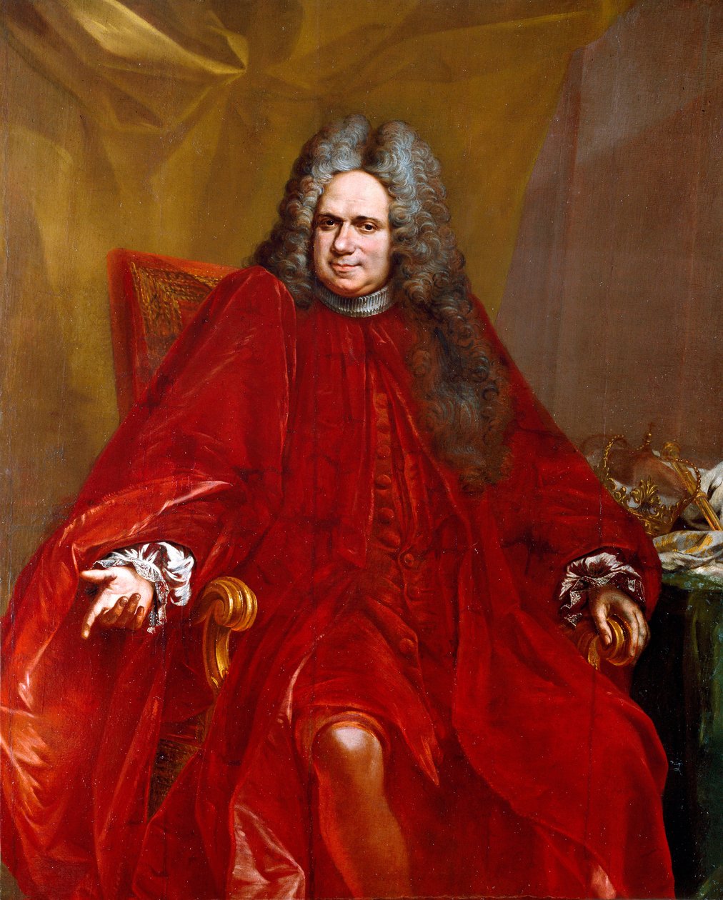 Portrett av Benedetto Viale (1660-1749 ca.) doge av republikken gener fra 1717 til 1719 Maleri av Giovanni Enrico Vaymer (1665-1738) 1717-1719 Dim. 154x125 cm Sestri Levante, Galleria Rizzi av Giovanni Enrico Vaymer