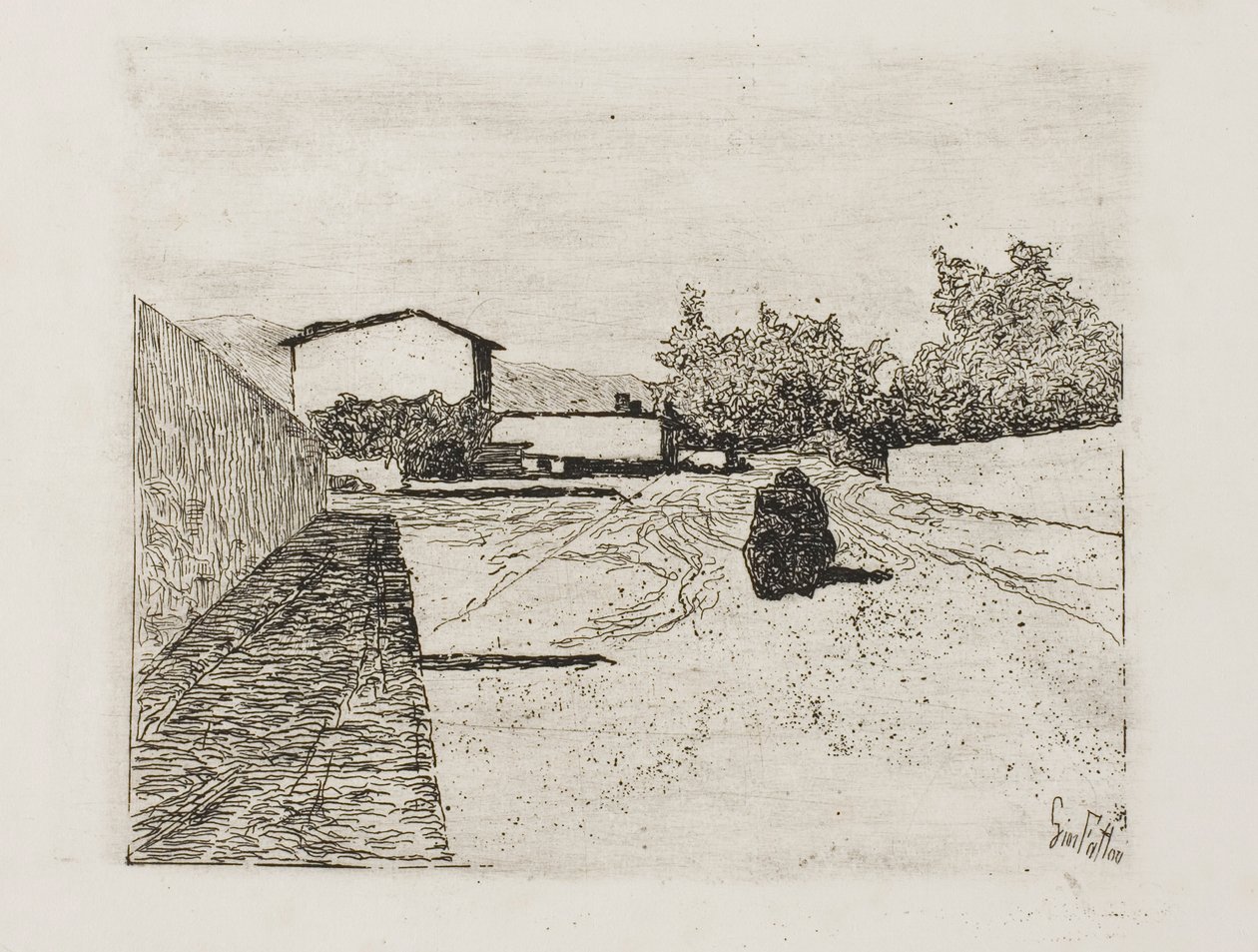 En gate av Giovanni Fattori