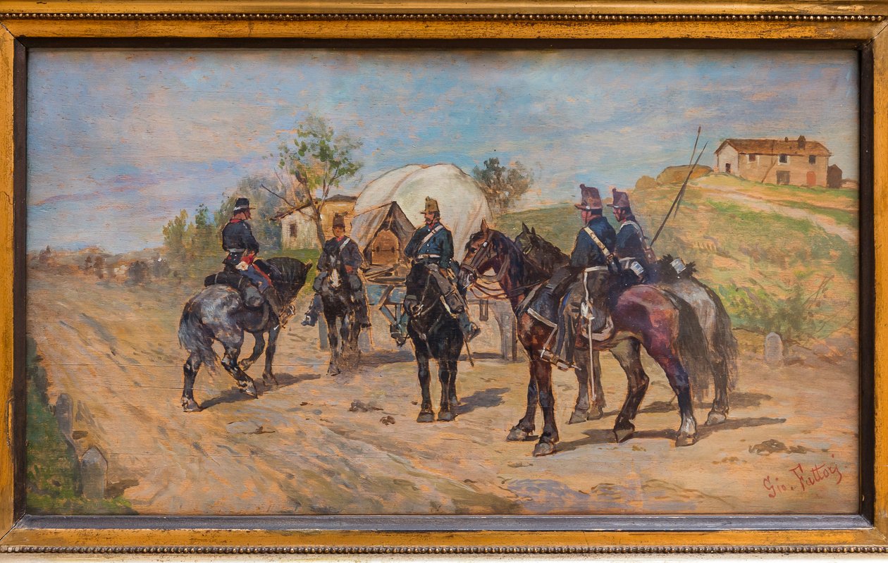 Kavaleri i ro av Giovanni Fattori