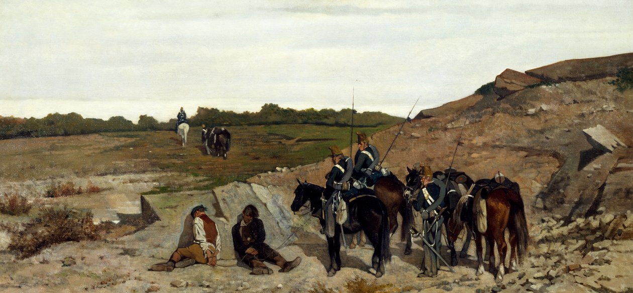 Episode av kampanje mot brigandage av Giovanni Fattori