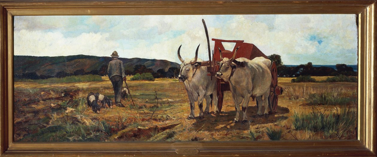 Italia, Firenze, toskanske Maremma, rundt 1894 av Giovanni Fattori