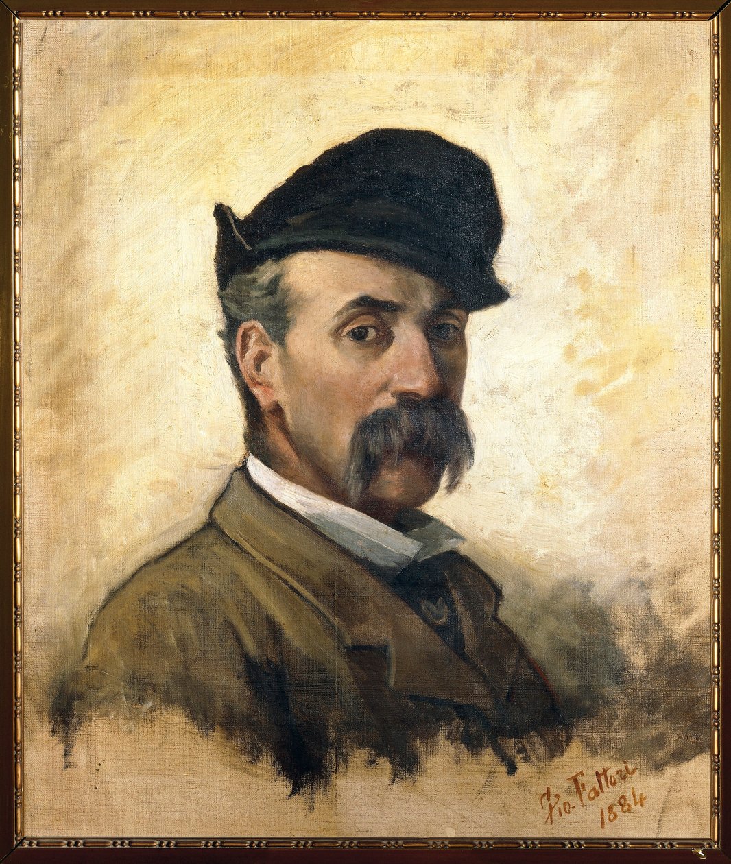 Italia, Firenze, selvportrett i en alder av 59 av Giovanni Fattori