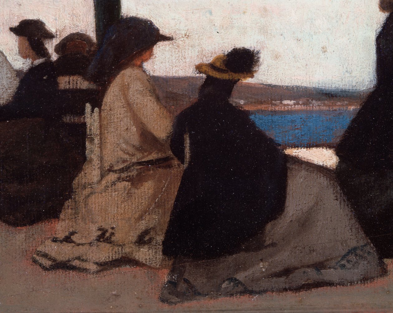 La rotunda de Palmieri (La Rotonda di Palmieri) Detaljmaleri av Giovanni Fattori (1825-1908) av Giovanni Fattori