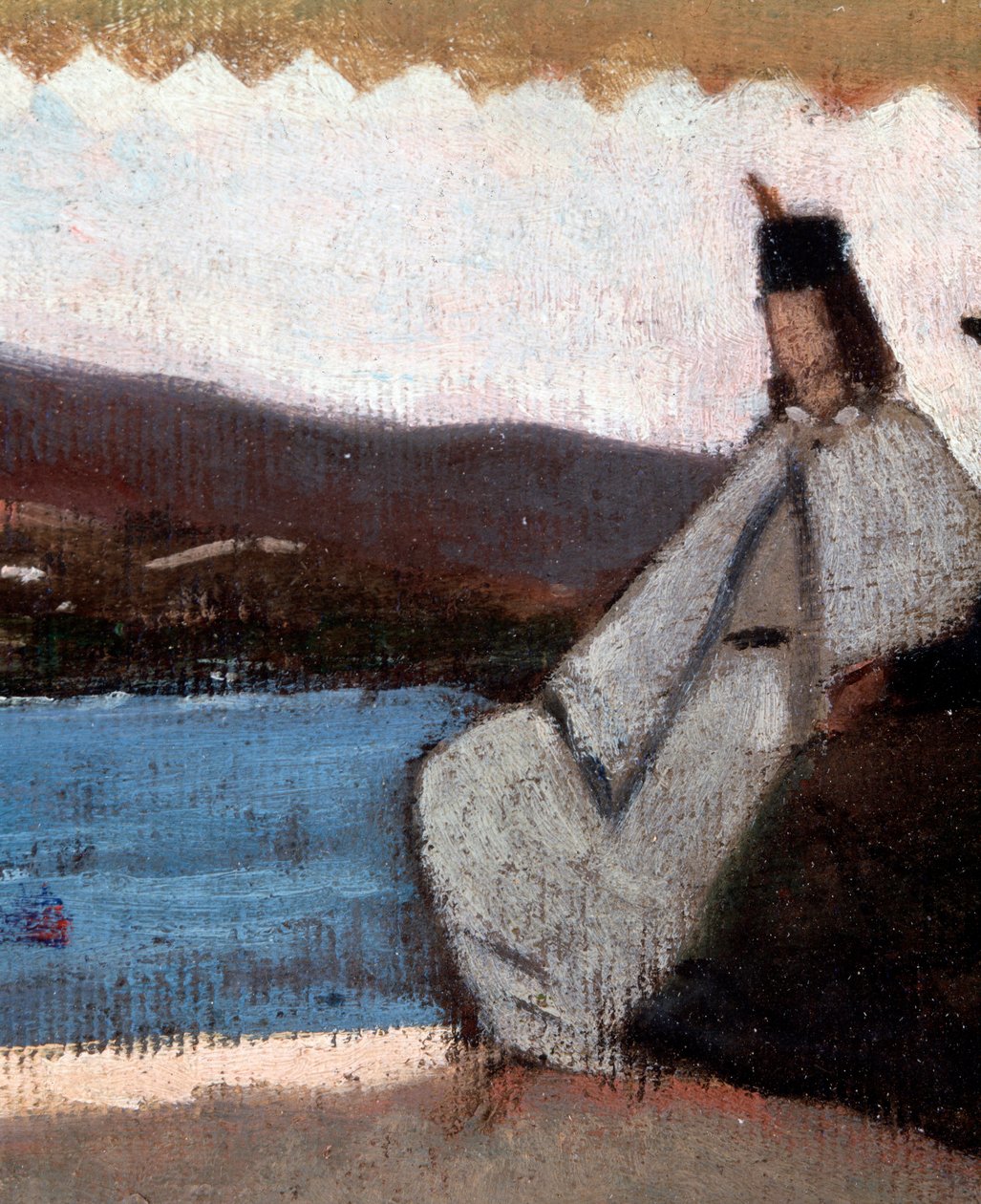 La rotunda de Palmieri (La Rotonda di Palmieri) Detaljmaleri av Giovanni Fattori (1825-1908) av Giovanni Fattori