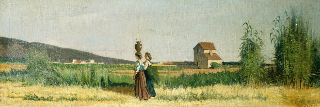 Livorno vannbærer av Giovanni Fattori