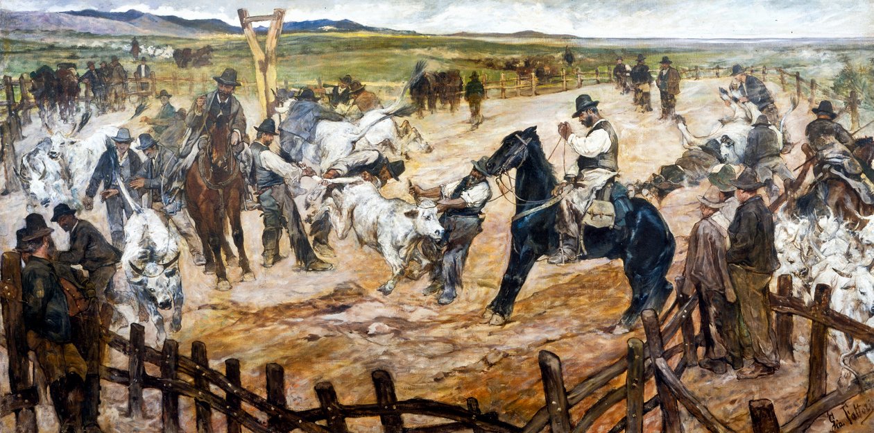 Mena i Maremma, ca. 1890–91 (olje på lerret) av Giovanni Fattori