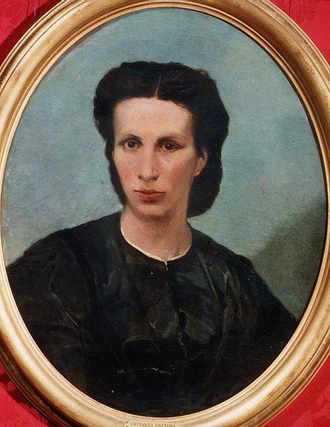 Portrett av fru Biliotto av Giovanni Fattori