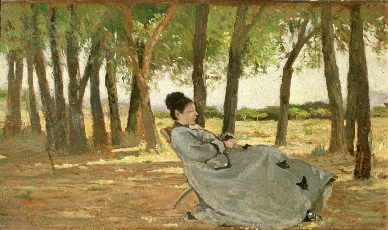 Portrett av Signora Martelli av Giovanni Fattori