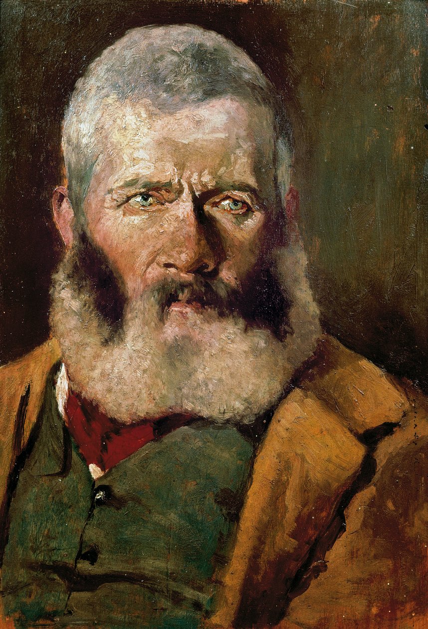 Portrett av cowboy, ca 1882 (olje på lerret) av Giovanni Fattori