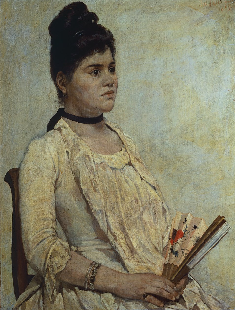 Portrett av stedatter Giulia Marinelli av Giovanni Fattori