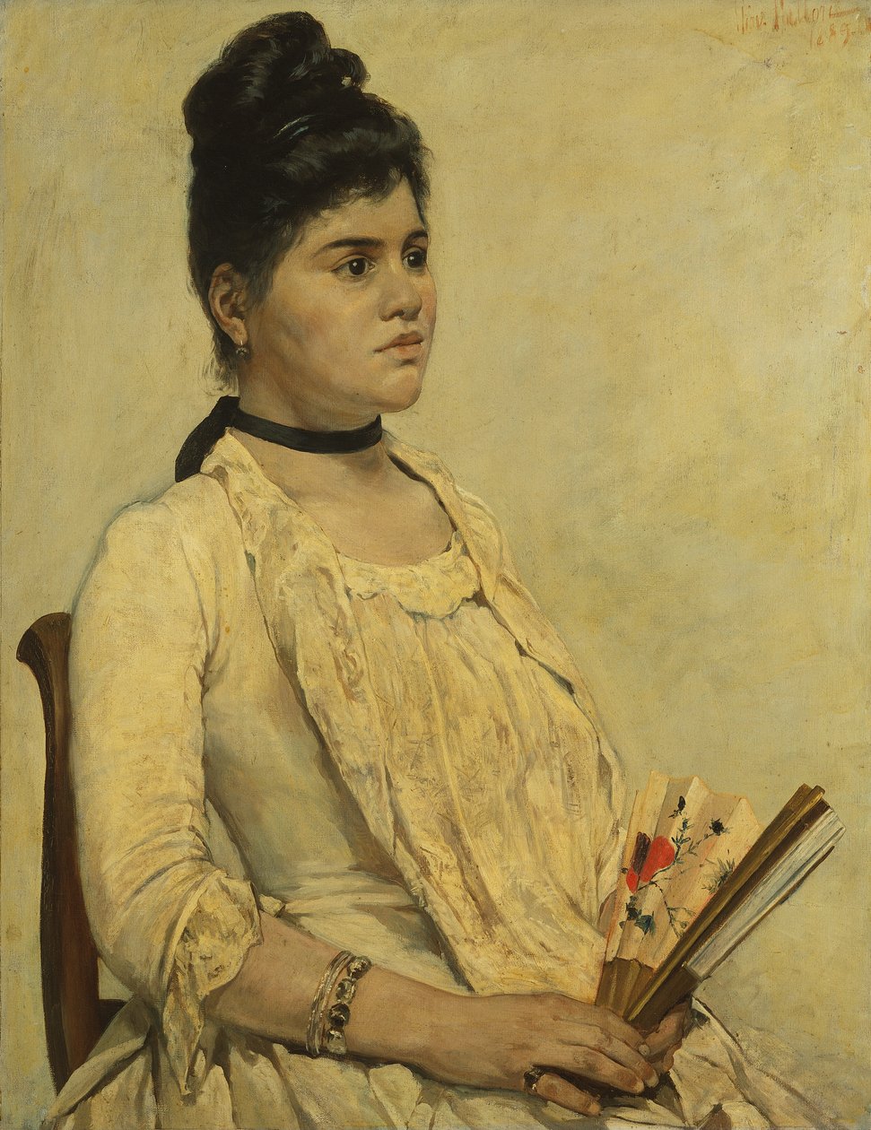 Portrett av stedatteren av Giovanni Fattori
