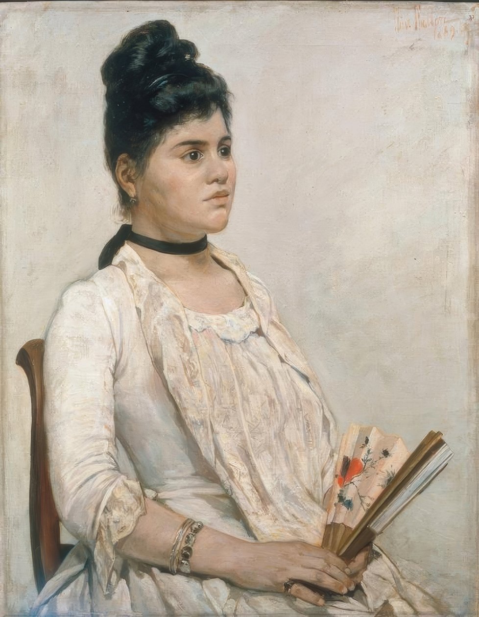Portrett av stedatteren av Giovanni Fattori