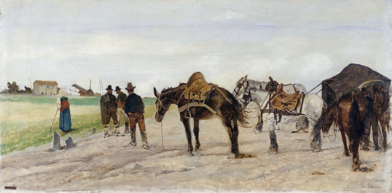 romersk landskap av Giovanni Fattori