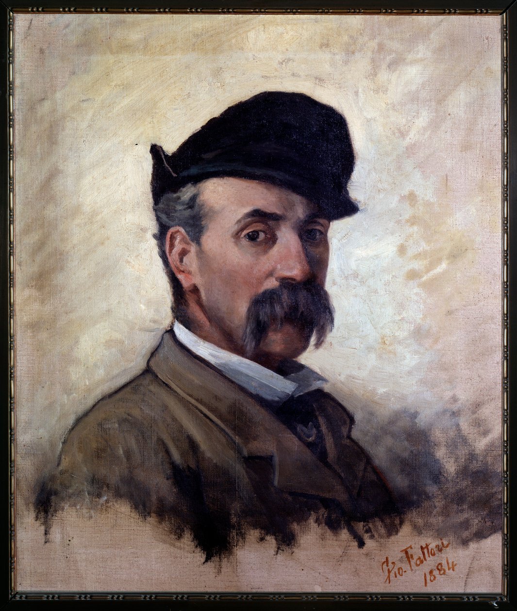 Selvportrett i en alder av 59 (maleri av Giovanni Fattori