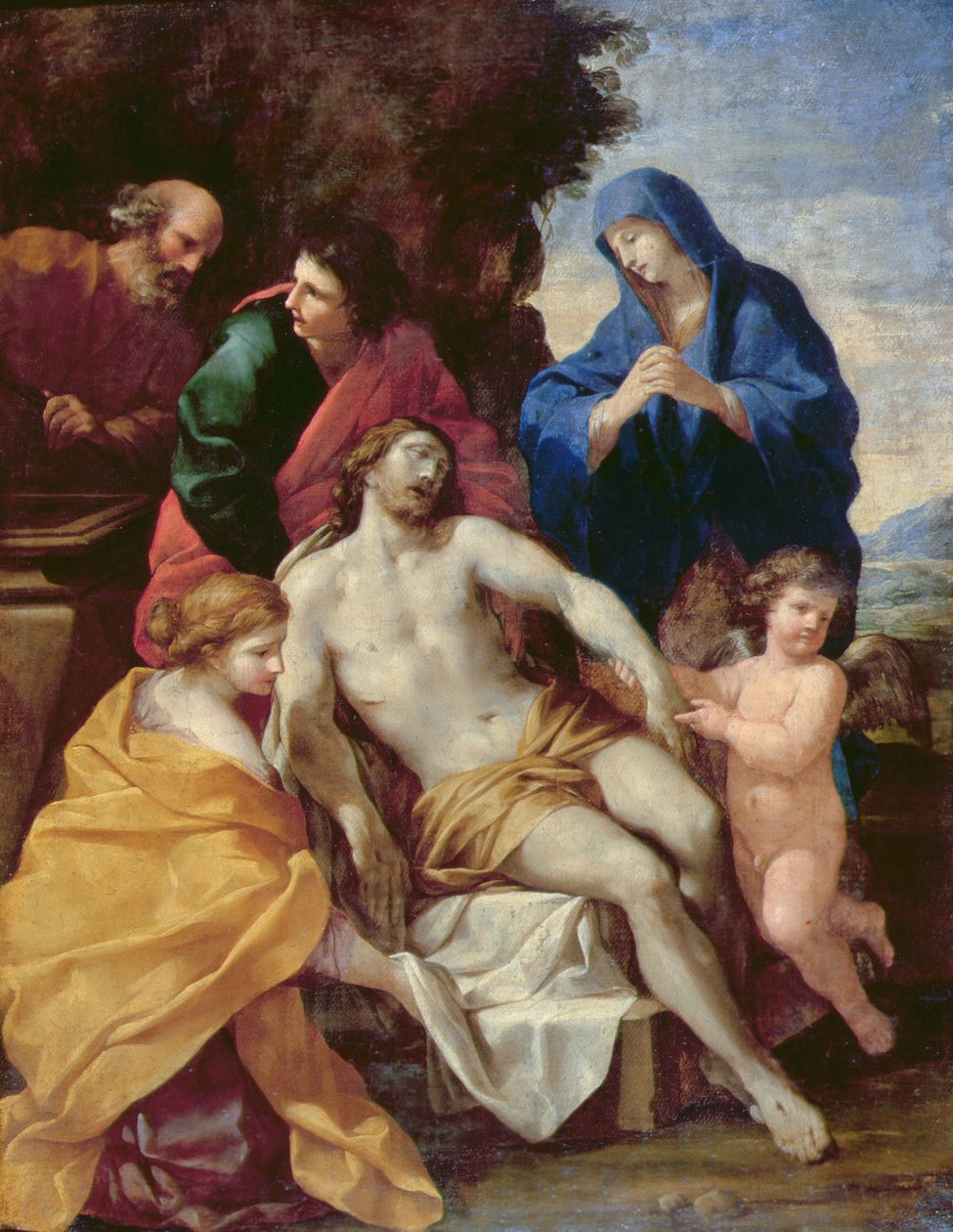 Entombent, ca. 1638 (olje på lerret) av Giovanni Francesco (1610 62) Romanelli