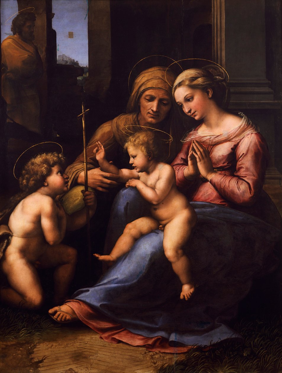 Vår Frue av guddommelig kjærlighet, av Giovan Francesco Penni, kjent som Fattore (ca 1488-1528) av Giovanni Francesco (c.1488 1528) Penni