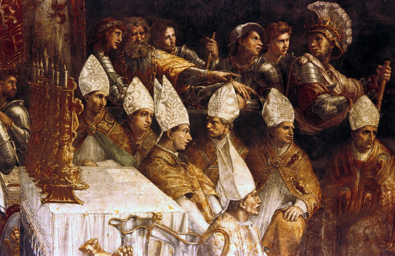Kroningen av Karl den store (maleri) av Giovanni Francesco (c.1488 1528) Penni
