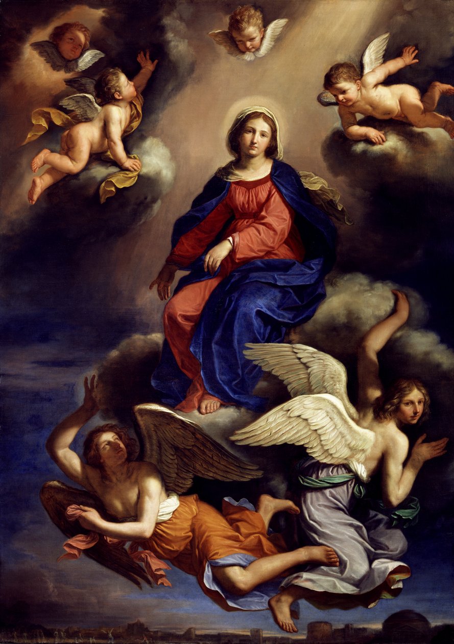 Jomfruens himmelfart, 1650 av Giovanni Francesco Barbieri