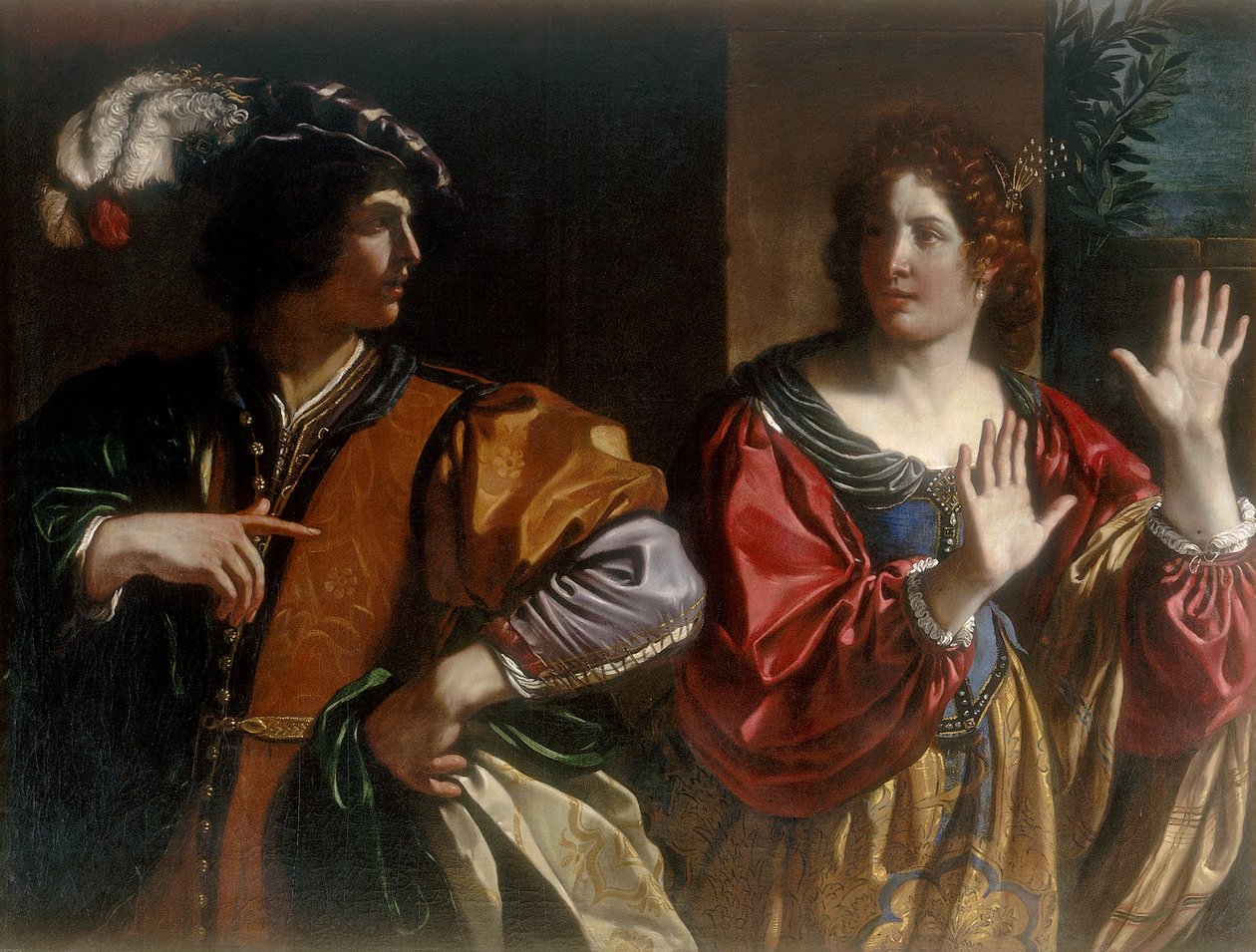 Hammon og Tamar av Giovanni Francesco Barbieri