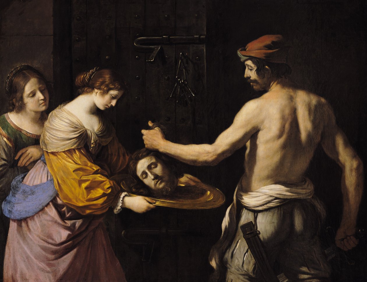Salome mottar hodet til døperen Johannes, 1637 av Giovanni Francesco Barbieri