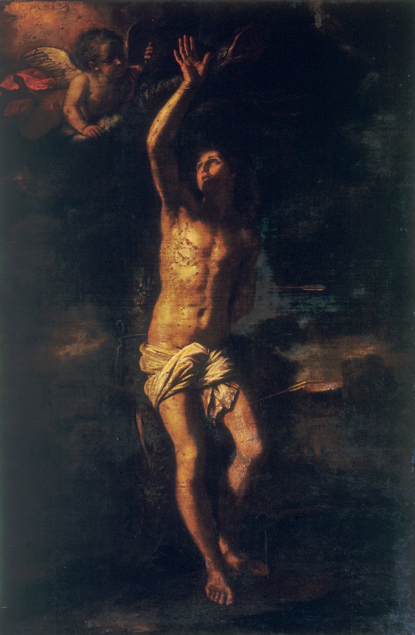 St. Sebastian av Giovanni Francesco Barbieri