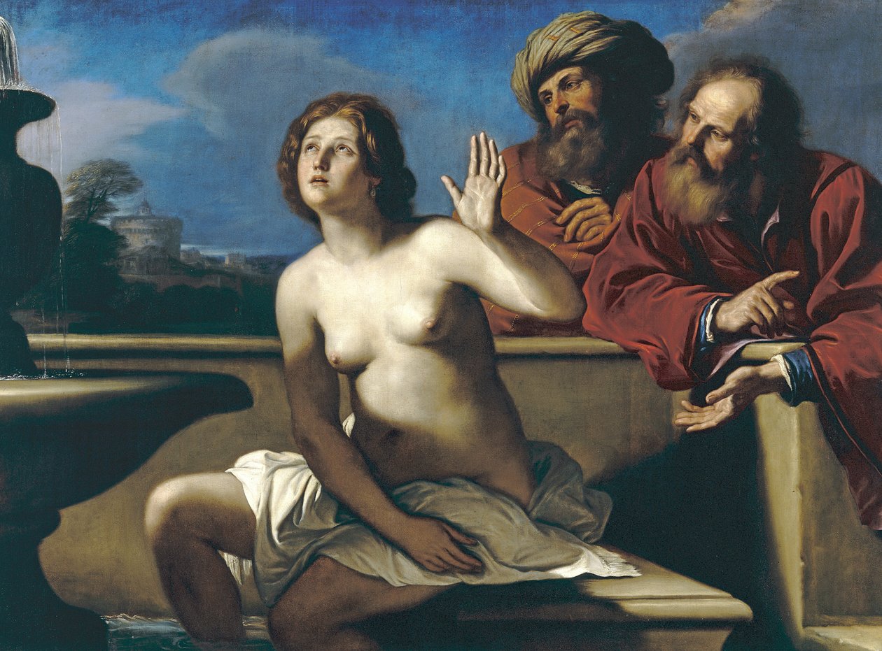 Susanna og de eldste av Giovanni Francesco Barbieri