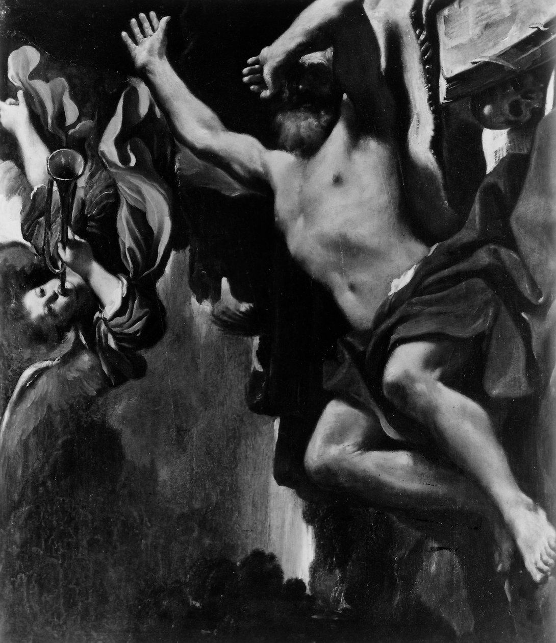 Visjonen om St. Hieronymus, 1619-20 av Giovanni Francesco Barbieri