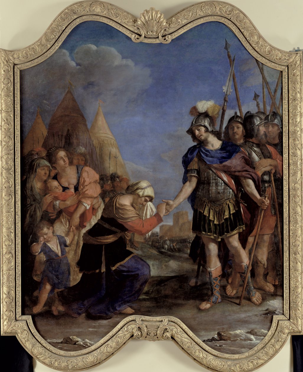Volumnia før Coriolanus, 1643 av Giovanni Francesco Barbieri