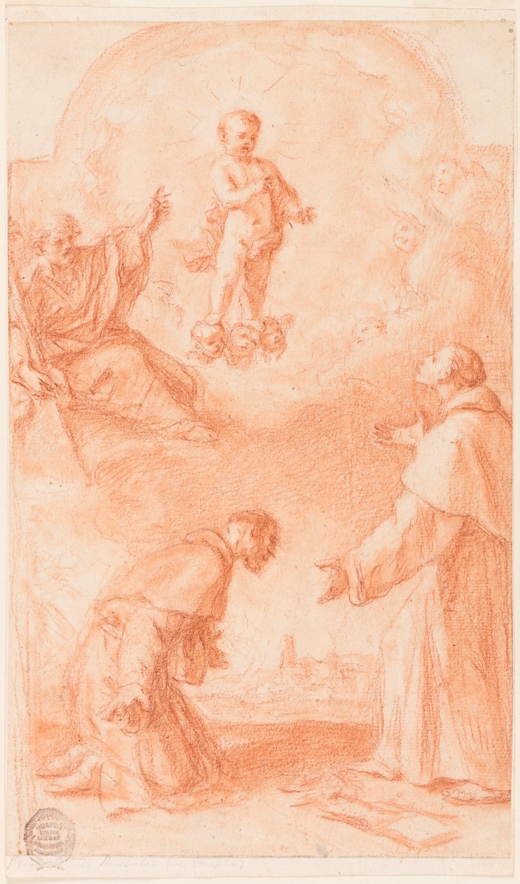 Prosjekt for et altermaleri av Giovanni Francesco Barbieri