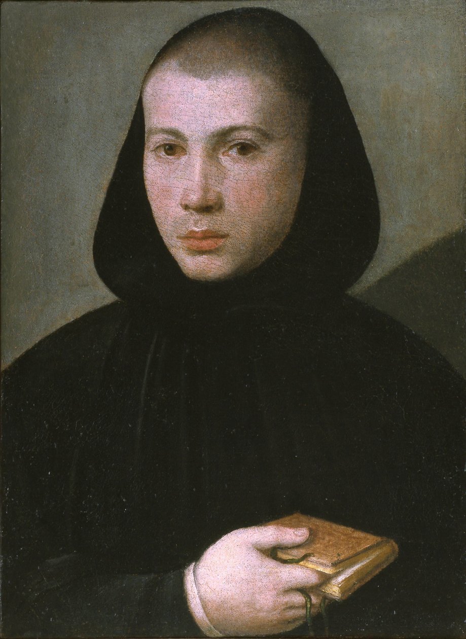 Portrett av en ung benediktinermunk, første halvdel av 1500-tallet. av Giovanni Francesco Caroto