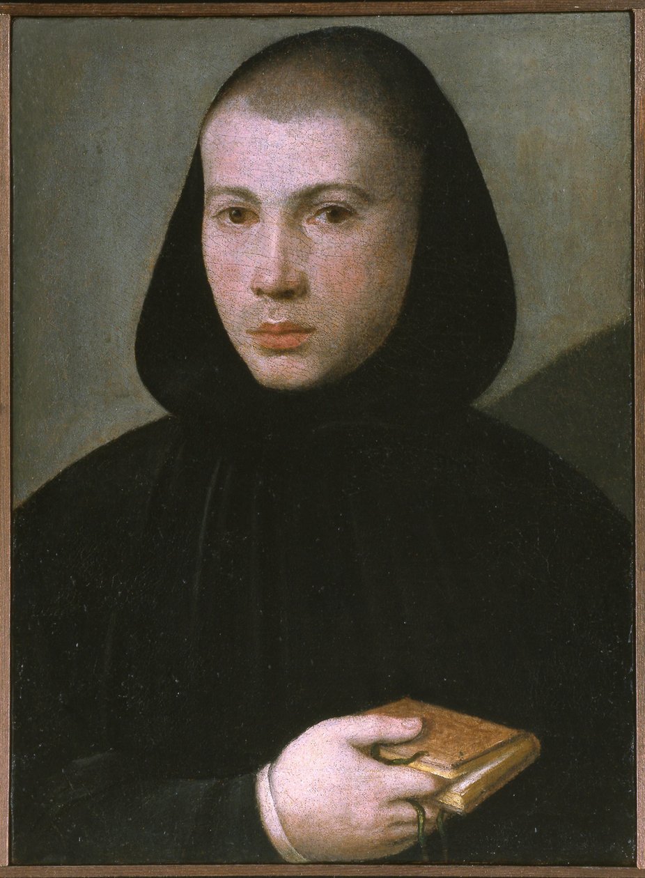 Portrett av en ung benediktinermunk, første halvdel av 1500-tallet. av Giovanni Francesco Caroto