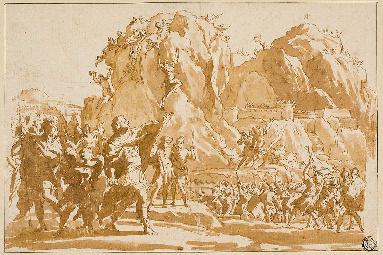 Beleiring av Jeriko av Giovanni Francesco Grimaldi