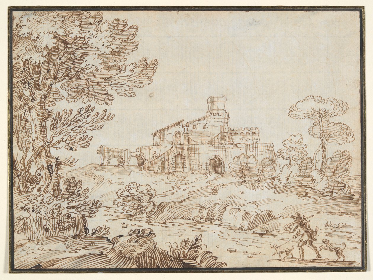 Termi de Caracalla (Caracalla-badene) av Giovanni Francesco Grimaldi