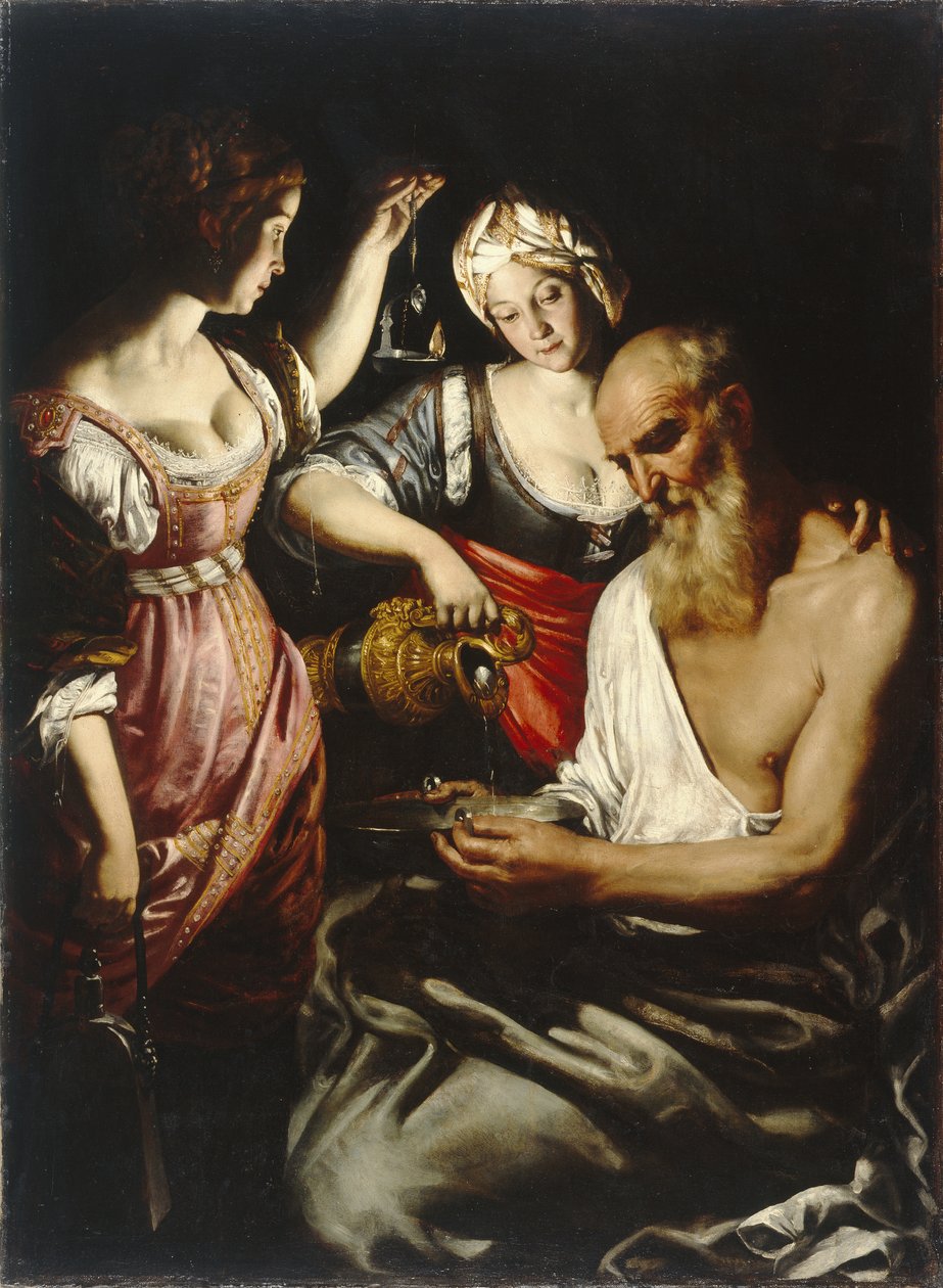 Lot og hans døtre av Giovanni Francesco Guerrieri